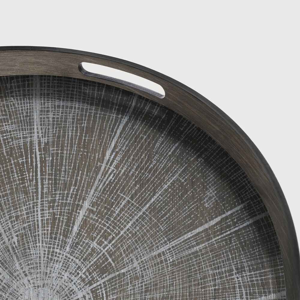 White Slice Wooden Tray