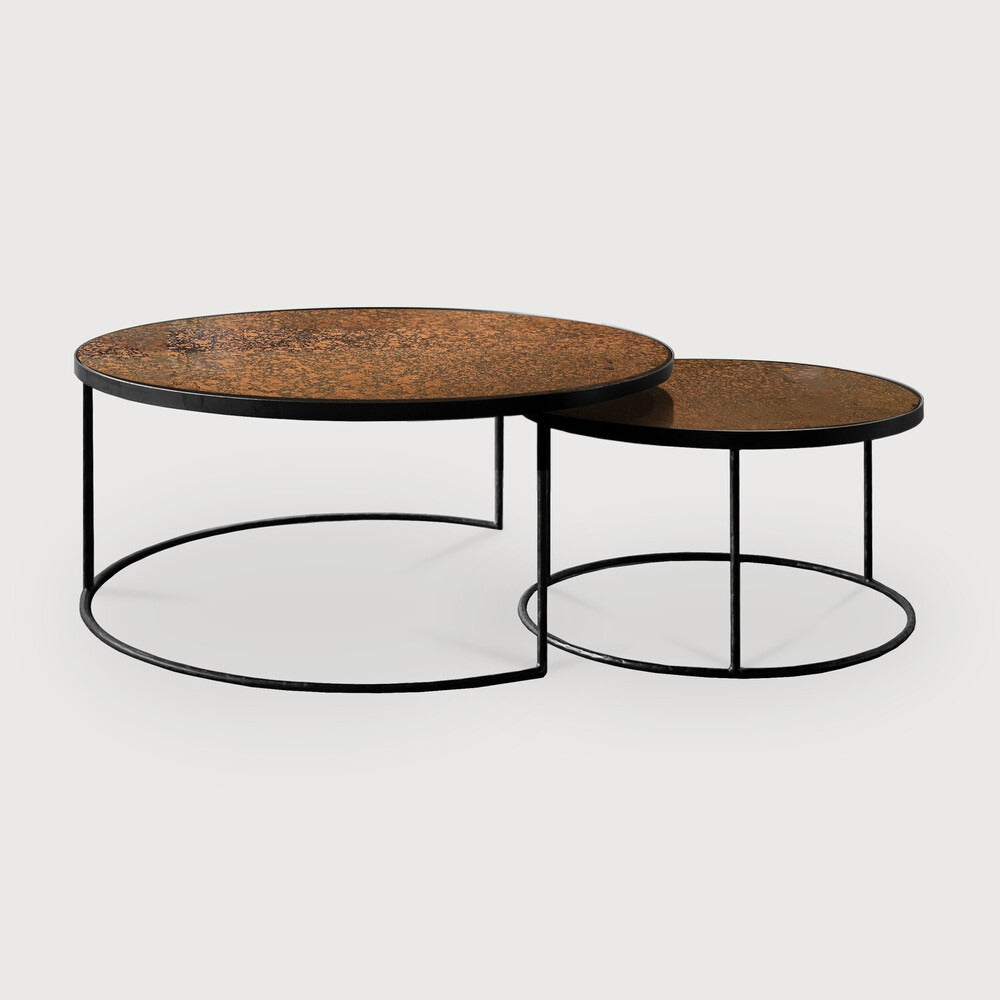 Bronze Copper Nesting Table Set