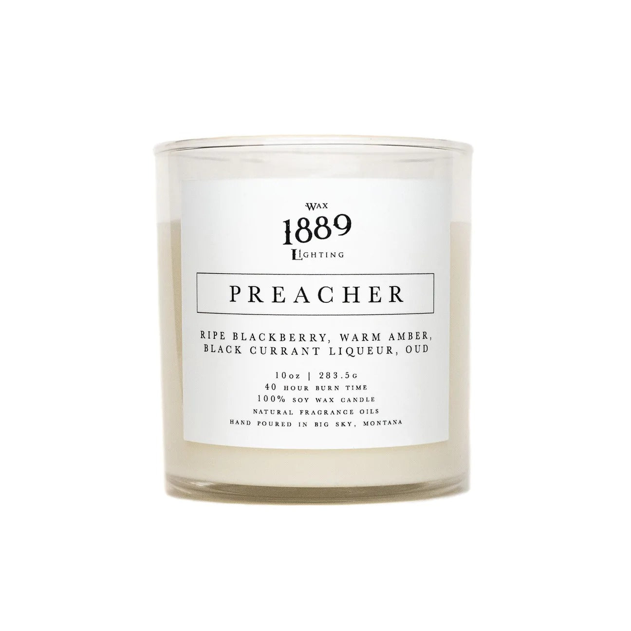 1889 Wax Lighting | Matte Black Candle