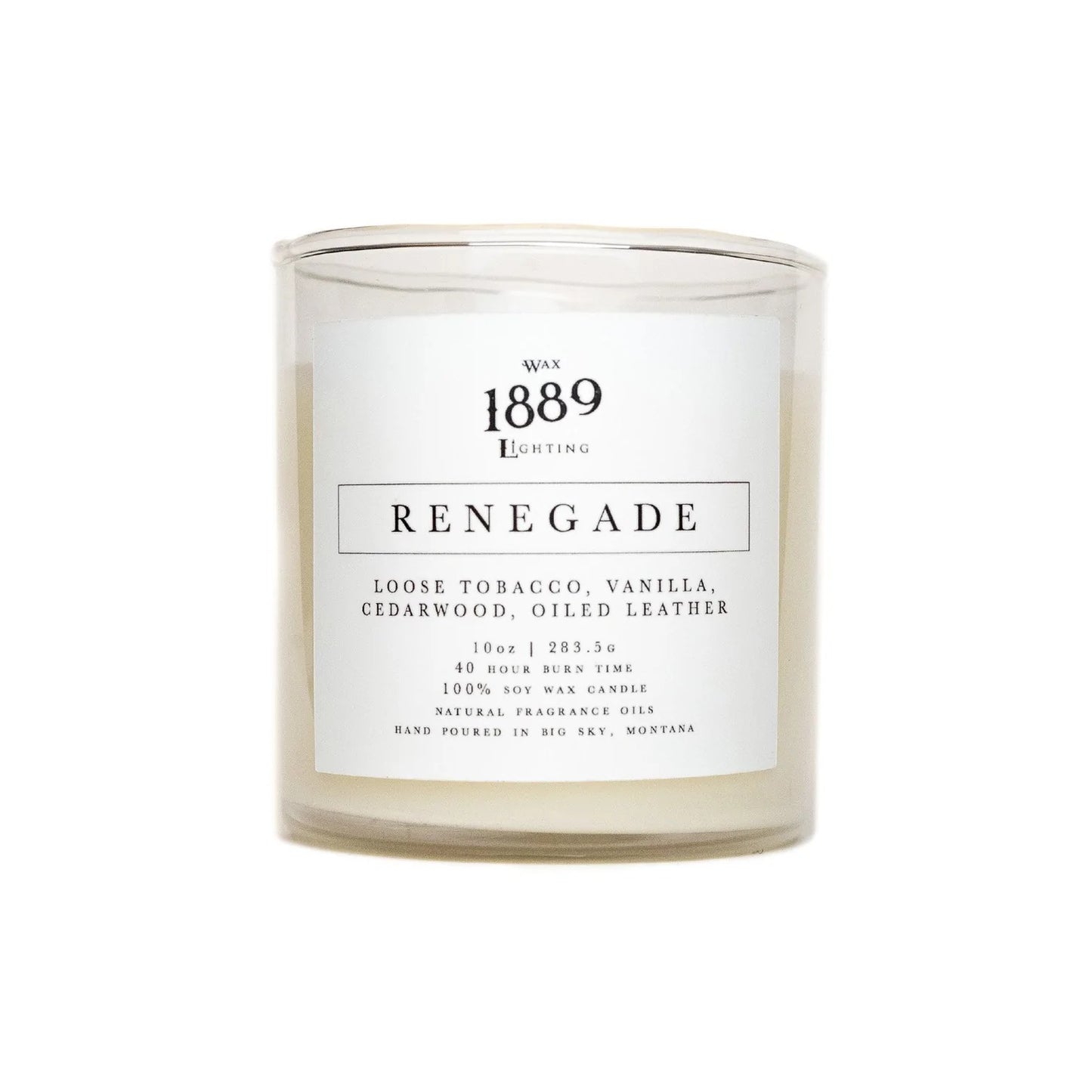 1889 Wax Lighting | Matte Black Candle