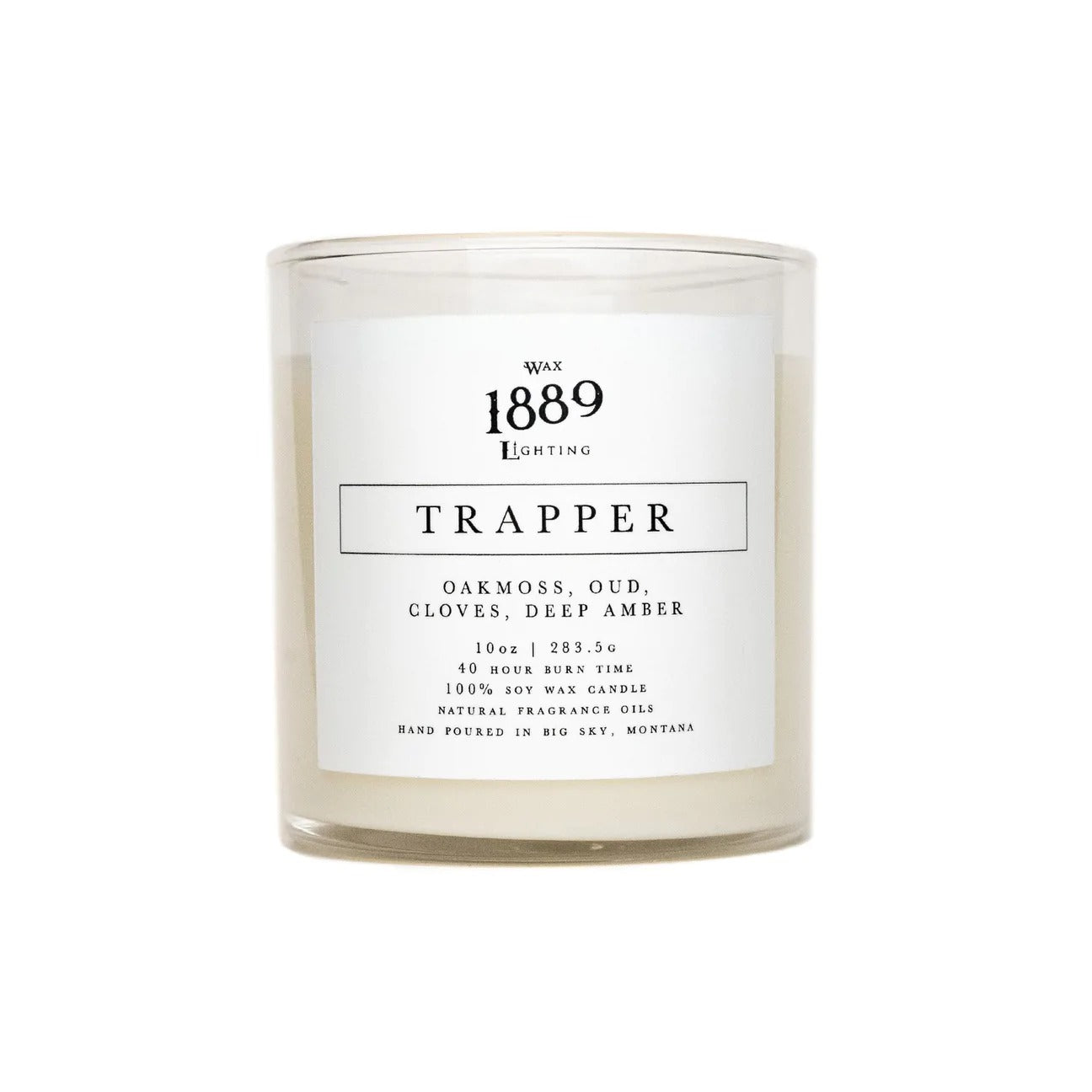 1889 Wax Lighting | Matte Black Candle
