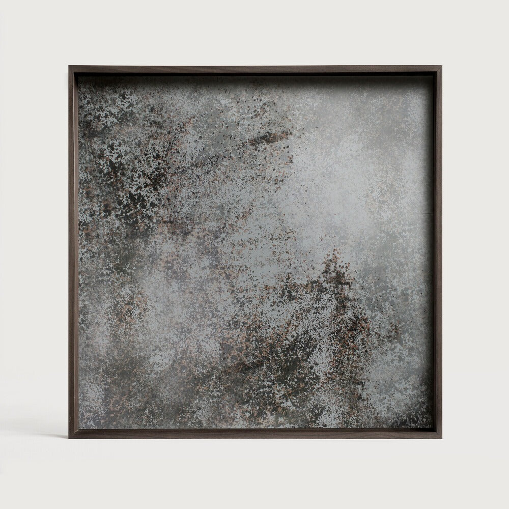 Aged Miorror Tray - Lg Square