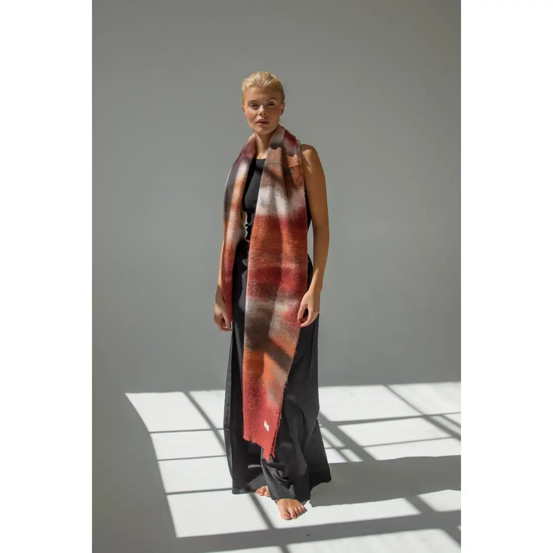 The Reykjavik Scarf in Momiji Dusk - Hand Dyed