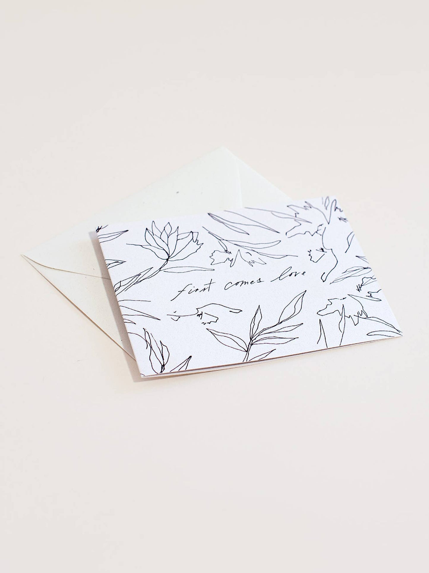 First Comes Love Card