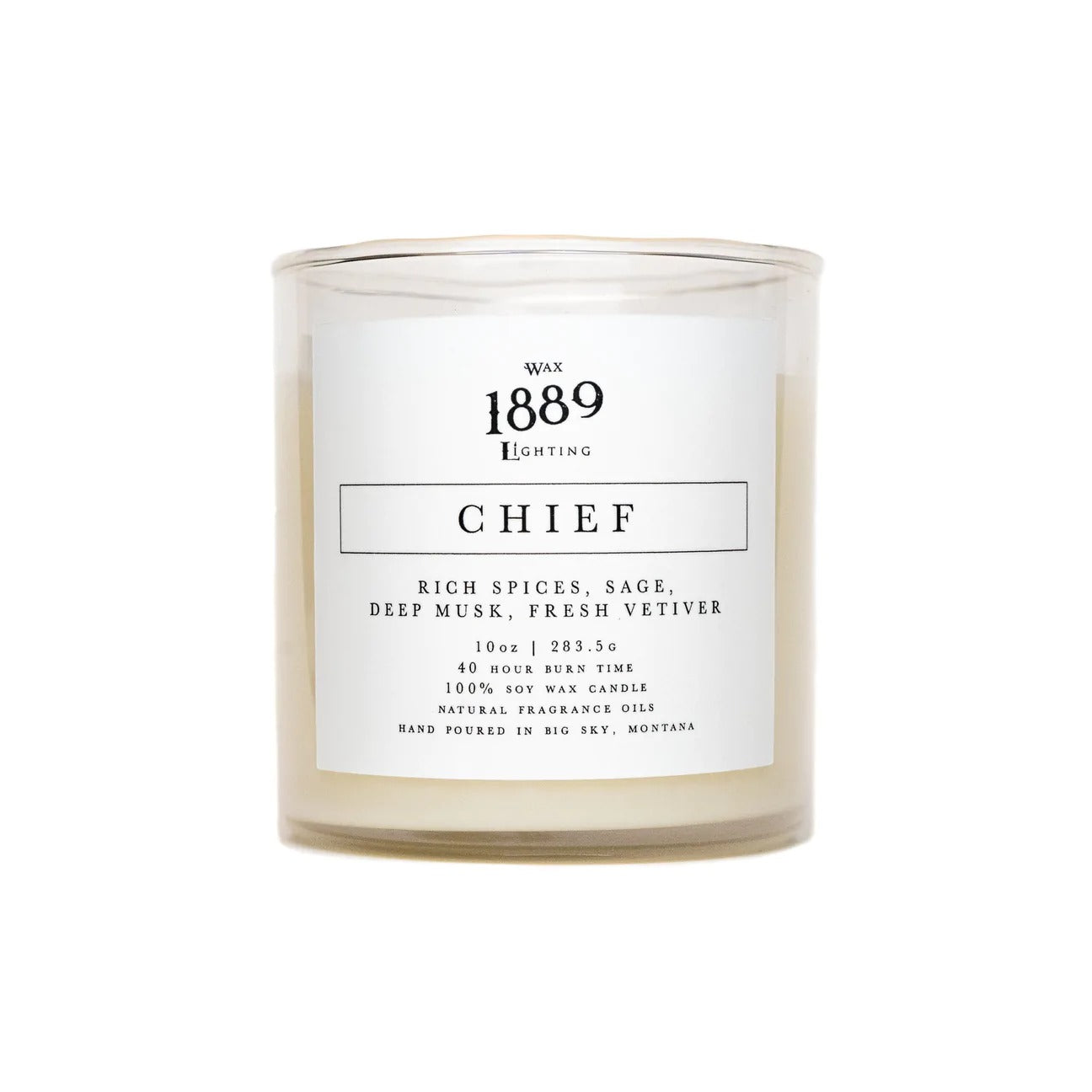 1889 Wax Lighting | Matte Black Candle