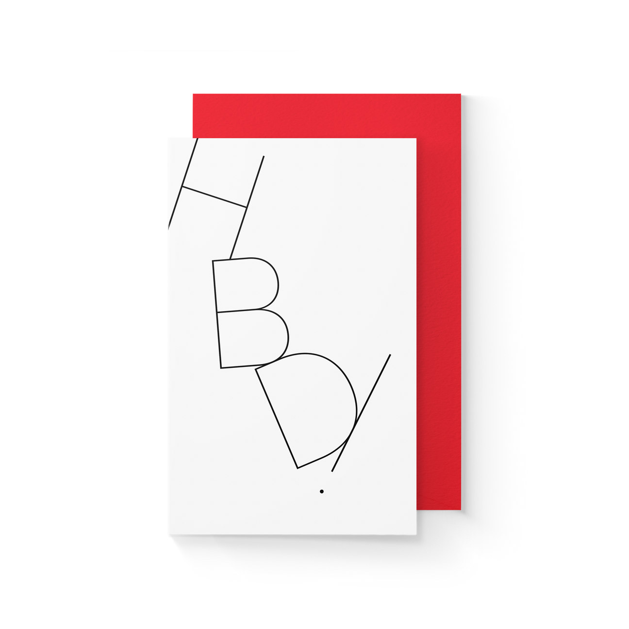 HBD Blank Greeting Card