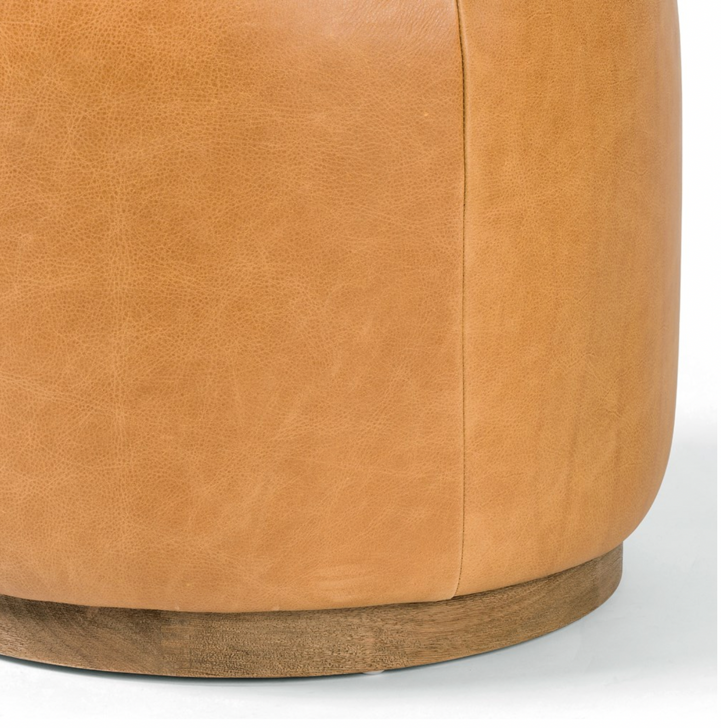 Sinclair Round Ottoman- Butterscotch
