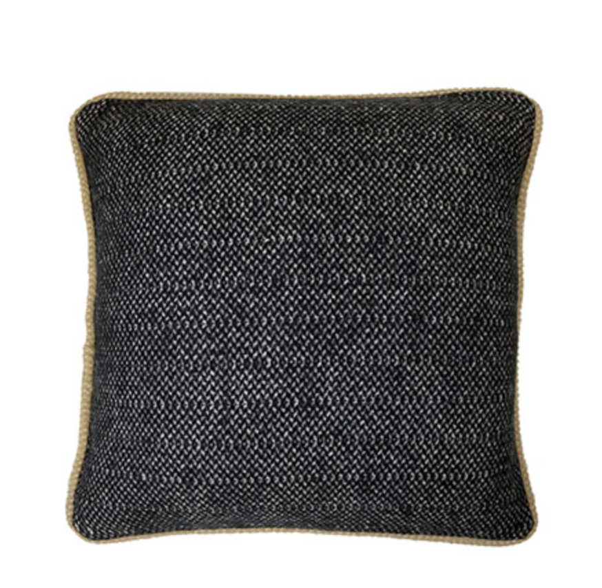 Leora Pillow 20x20, Black