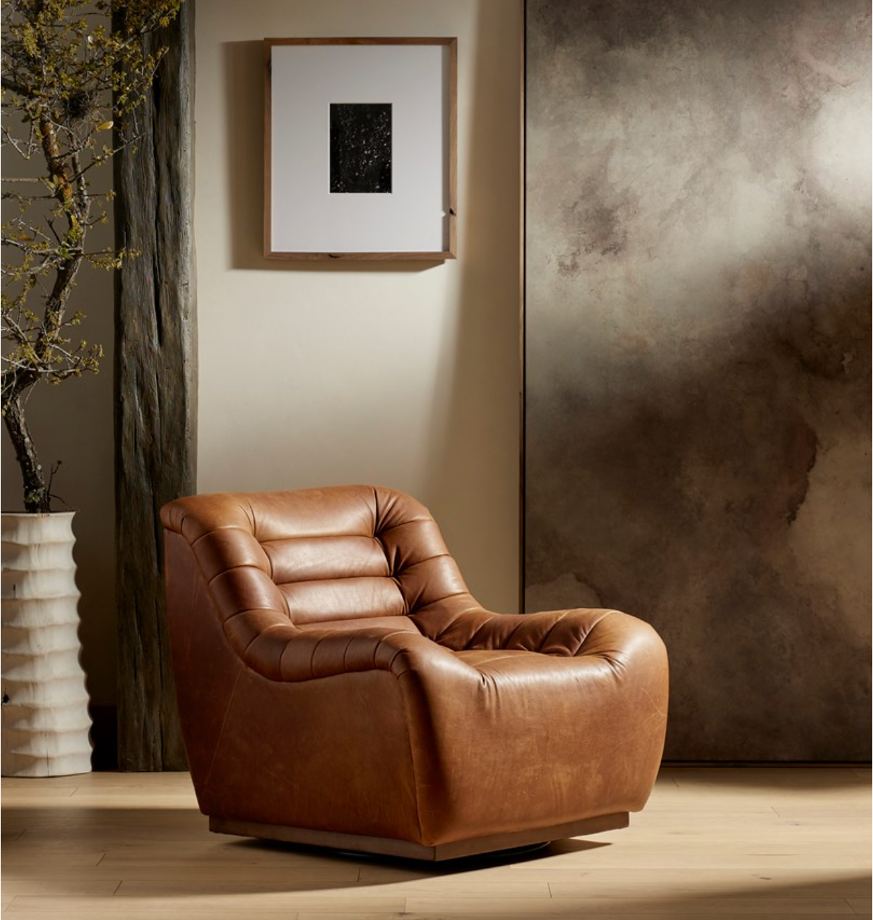 Binx Swivel Chair - Heirloom Sienna