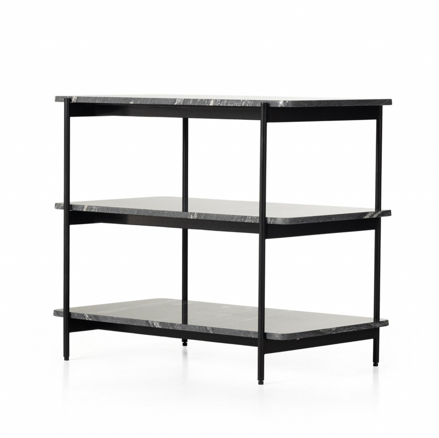Jasper Nightstand - Iron Matte Black