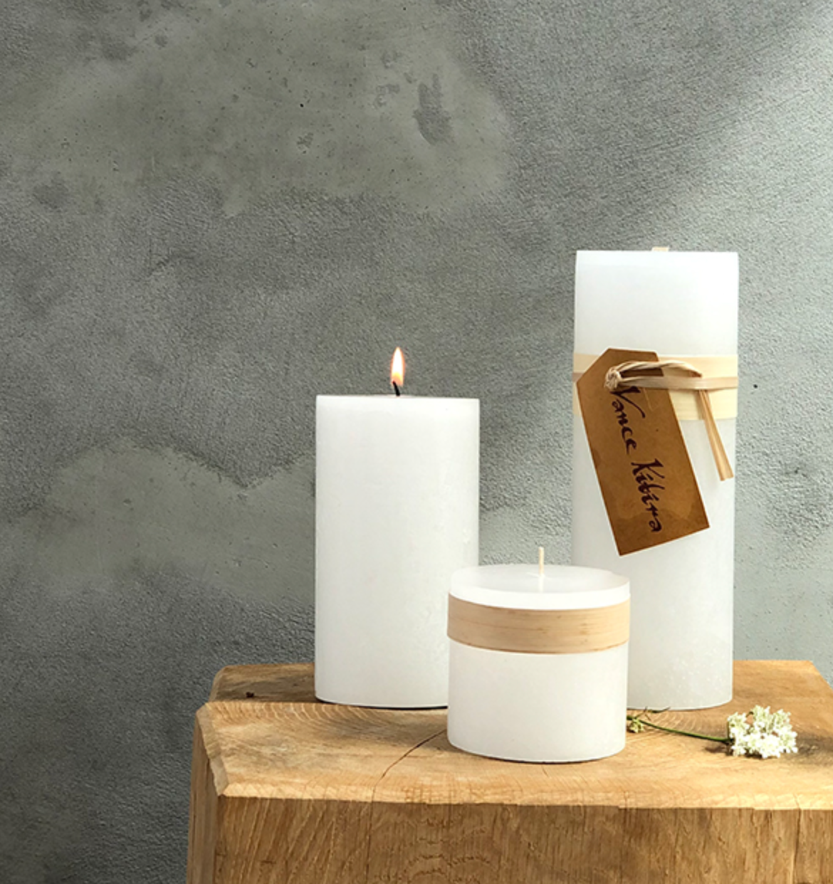 Timber Pillar Candle