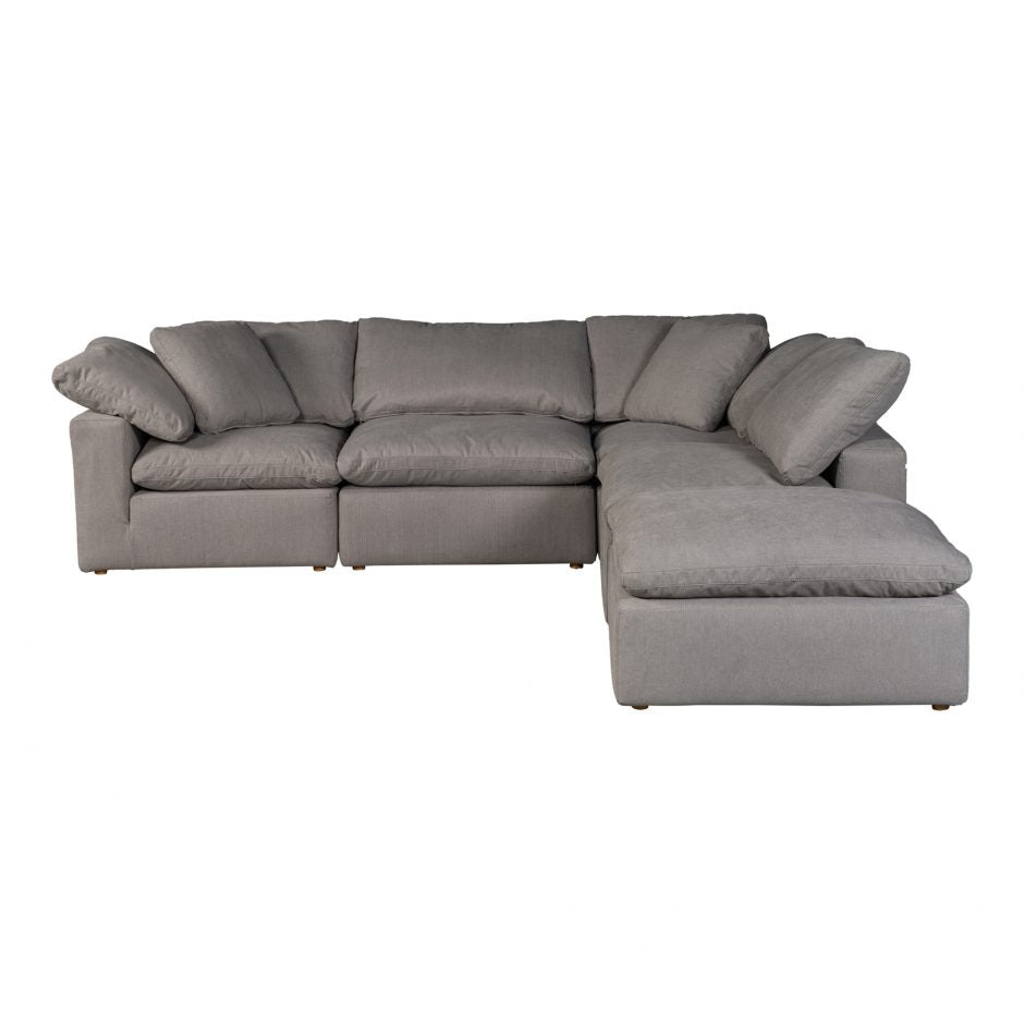 Clay Sectional Sofa and Ottoman