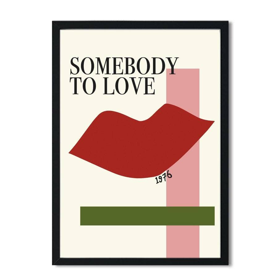Somebody to Love Queen Inspired Retro Giclée Art Print