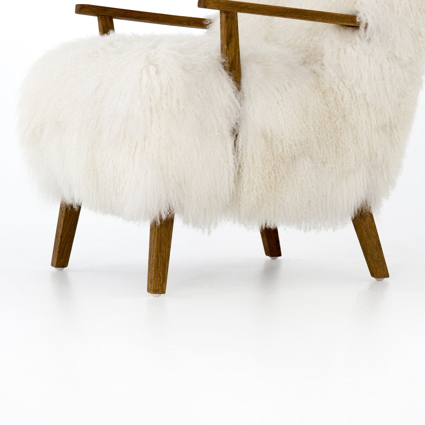 Ashland Armchair | Mongolia Cream Fur