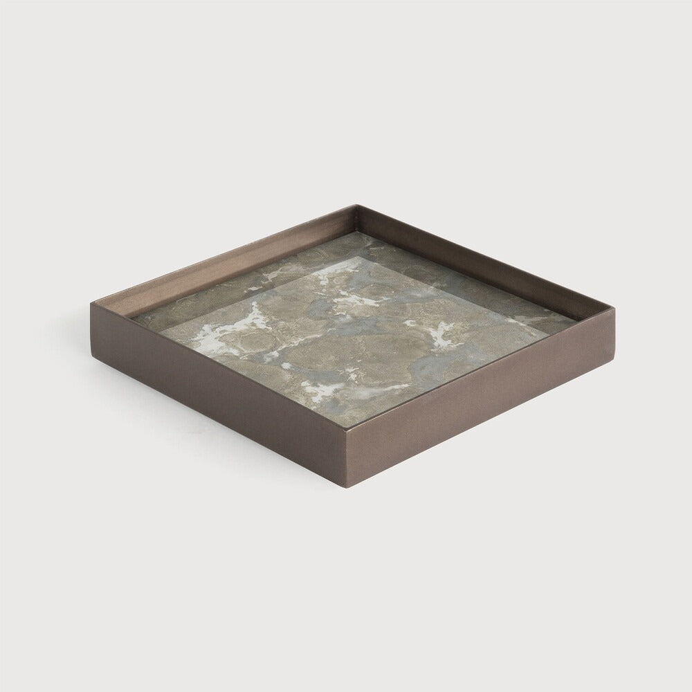 Fossil Organic Glass Valet Tray