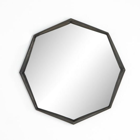 Perla Mirror | Slate Aluminum