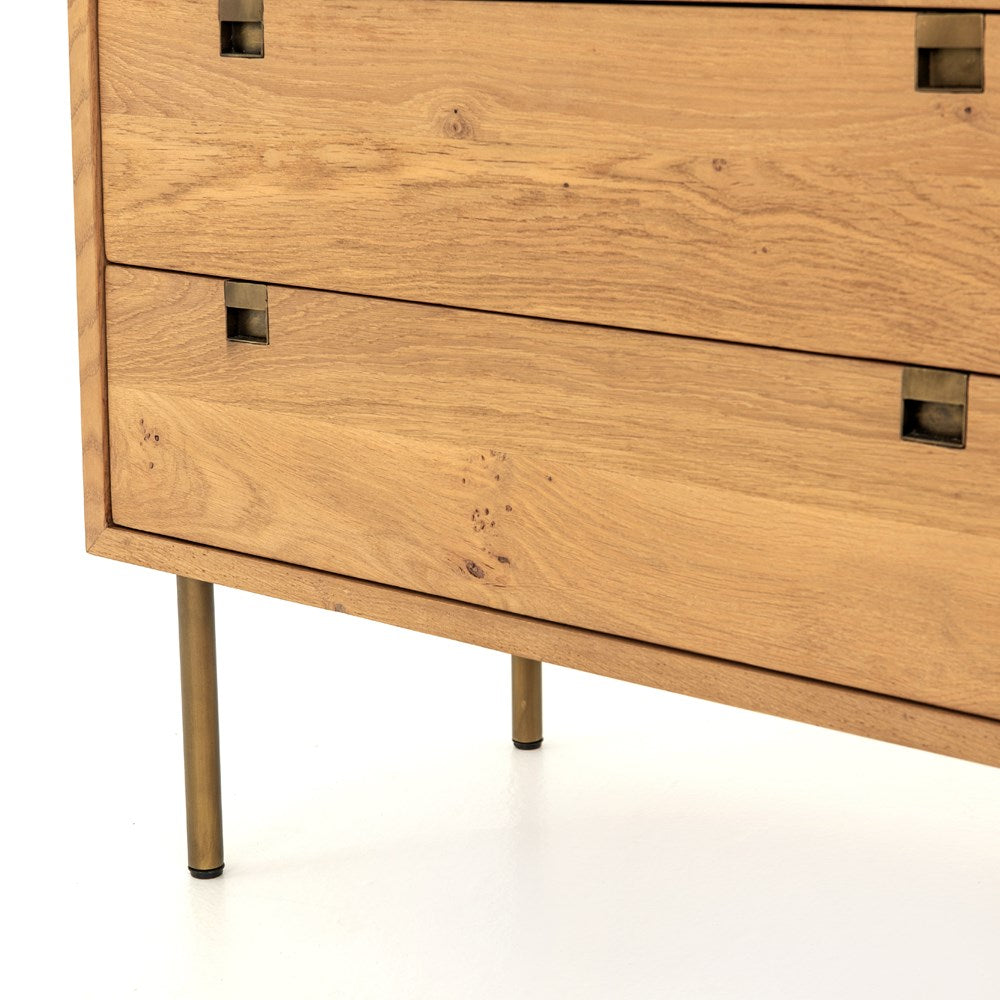 Carlisle 6 Drawer Dresser | Natural Oak