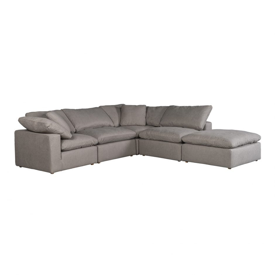 Clay Sectional Sofa and Ottoman